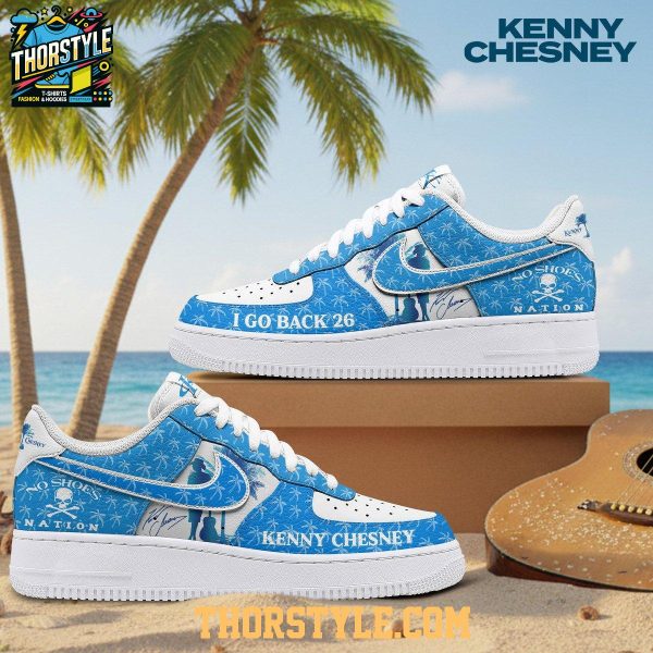 Kenny Chesney I Go Back 2025 No Shoes Nation Air Force 1 Shoes