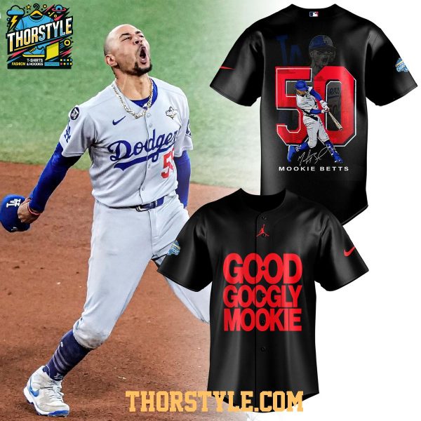 LA Dodgers 2025 World Series Champions Good Googly Mookie Baseball Jersey