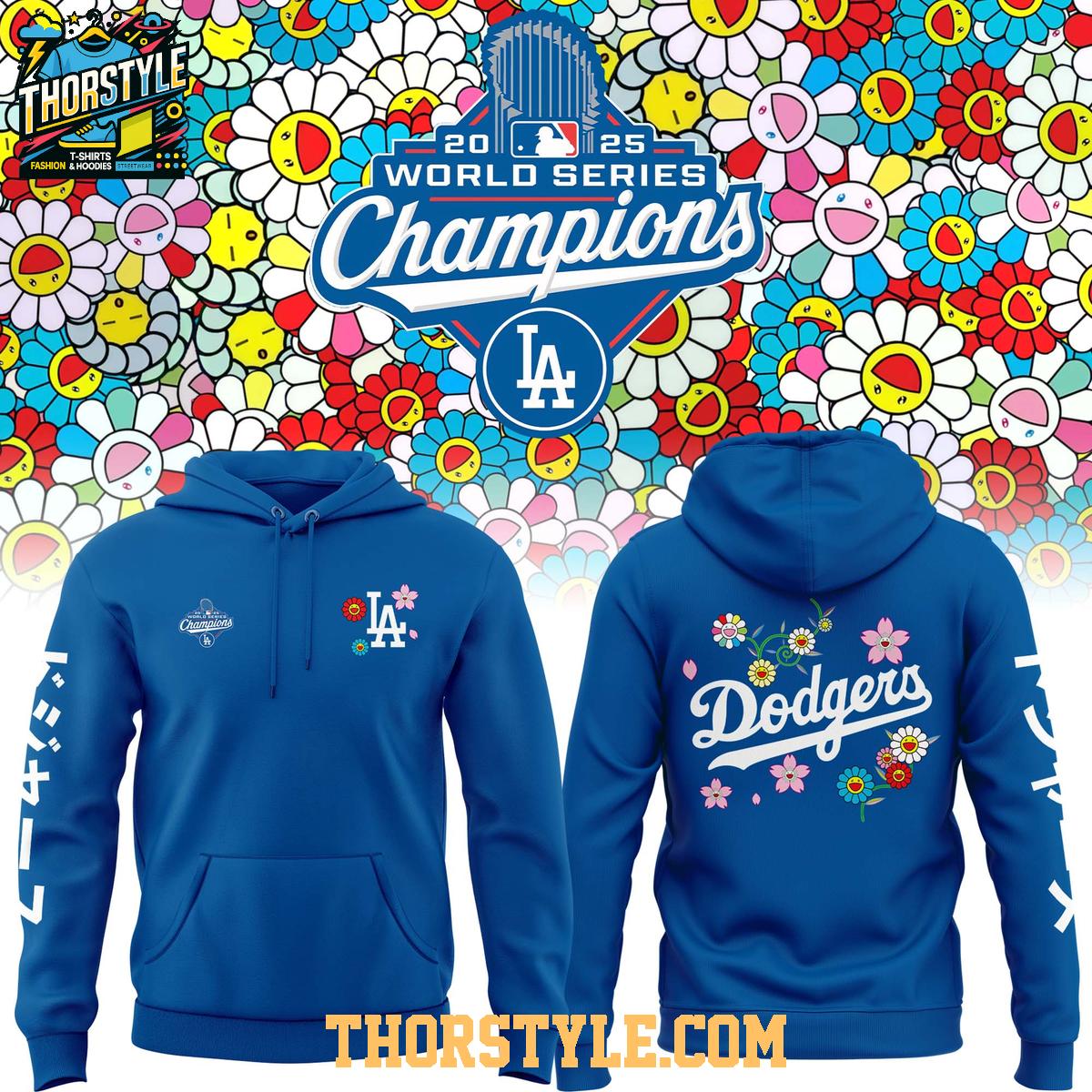 LA Dodgers Takashi Murakami World Series Champions 2025 Hoodie T-Shirt LA Dodgers Takashi Murakami World Series Champions 2025 Hoodie T-Shirt