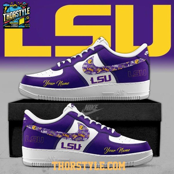 LSU Tigers Freedom Geaux Tigers 2025 Personalized Air Force 1 Shoes