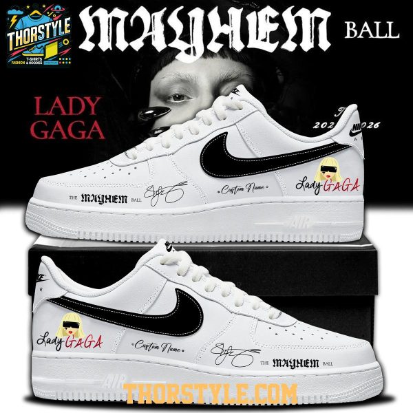 Lady Gaga The Mayhem Ball Tour 2026 Celebrating Air Force 1 Shoes