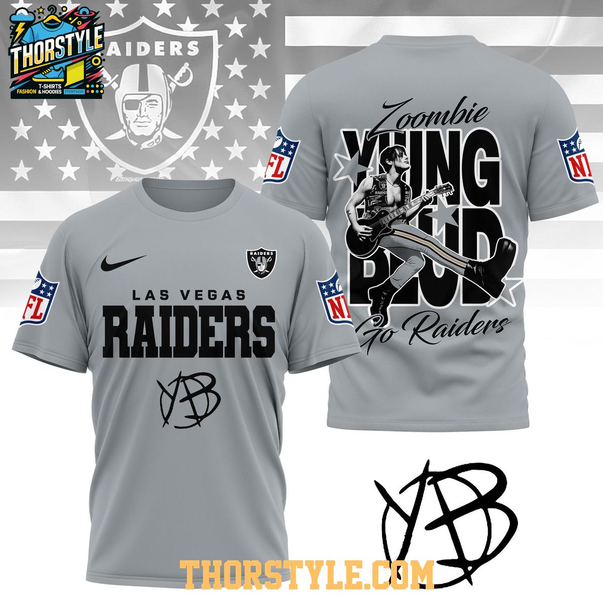 Las Vegas Raiders Yungblud Zombie 2025 Go Raiders Hoodie T-Shirt Las Vegas Raiders Yungblud Zombie 2025 Go Raiders Hoodie T-Shirt