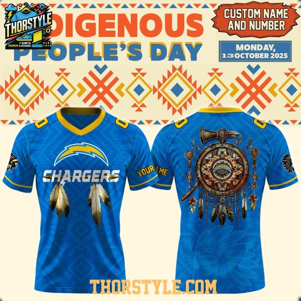 Los Angeles Chargers Native American 2025 Appreciation Night Football Jersey