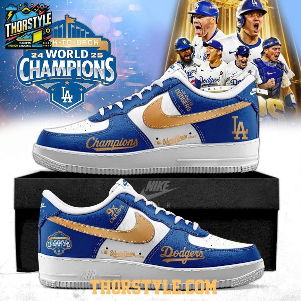 Los Angeles Dodgers 2025 World Series Champions Air Force 1 Shoes