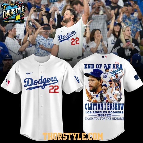 Los Angeles Dodgers Clayton Kershaw Thank You Forever 2025 Baseball Jersey