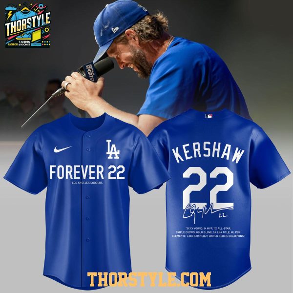 Los Angeles Dodgers Clayton Kershaw Thank You Kersh 2025 Baseball Jersey