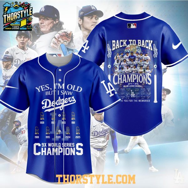 Los Angeles Dodgers I Saw Dodgers Win World Series 2025 Baseball Jersey