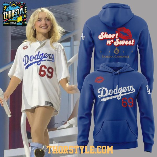 Los Angeles Dodgers Sabrina Carpenter Short N Sweet Tour 2025 Let’s 69 Hoodie T-Shirt