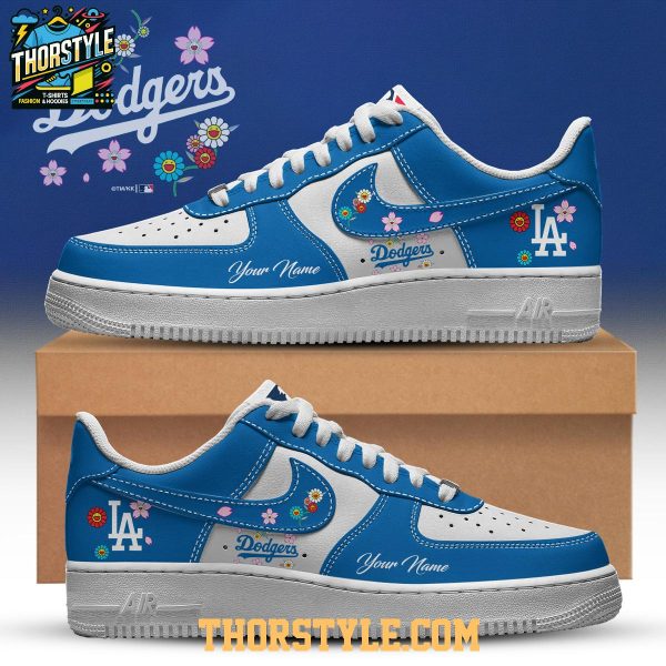 Los Angeles Dodgers Takashi Murakami 2025 Personalized Air Force 1 Shoes