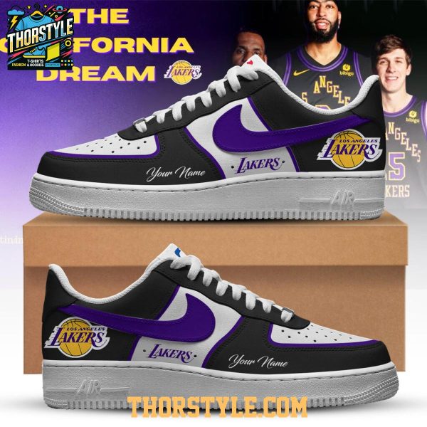 Los Angeles Lakers 2025 City Edition The California Dream Air Force 1 Shoes