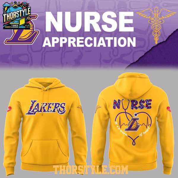 Los Angeles Lakers Nurse Night Of Appreciation 2025 Christmas Hoodie T-Shirt