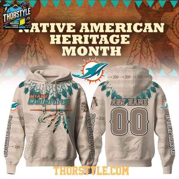 Miami Dolphins 2025 Proud To Be Native American Personalized Hoodie T-Shirt