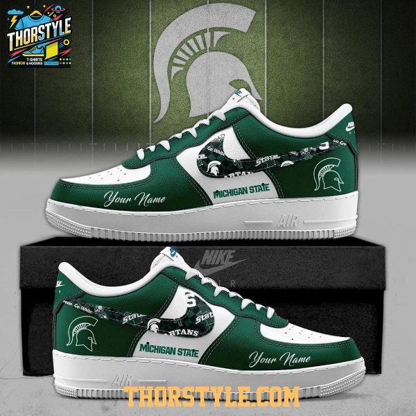 Michigan State Spartans 2025 Freedom Campus Personalized Air Force 1 Shoes