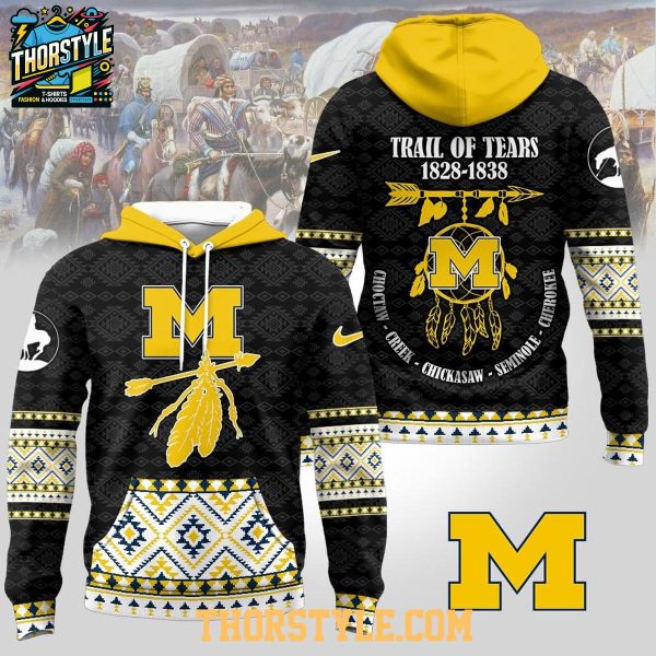 Michigan Wolverines Native American Awareness Trail Of Tears 2025 NCAA Hoodie