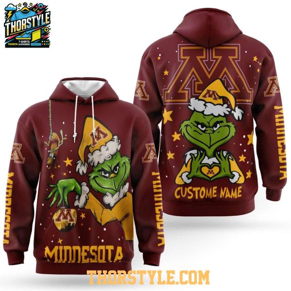 Minnesota Golden Gophers Grinch Stole Christmas 2025 Personalized Hoodie T-Shirt