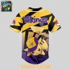 Minnesota Vikings 2025 Pokemon Trainers Pikachu Fight Baseball Jersey