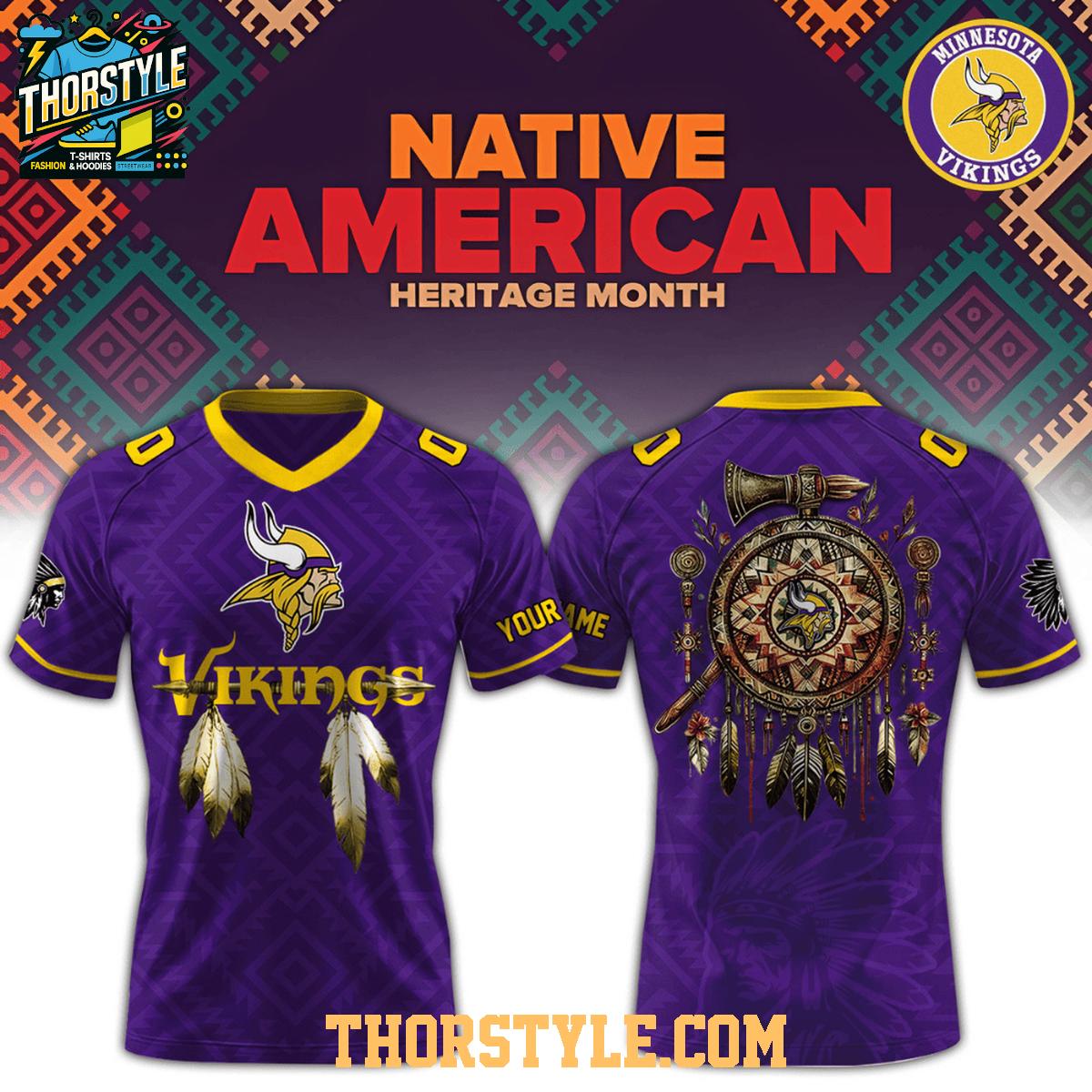 Minnesota Vikings Native American 2025 Appreciation Night Football Jersey Minnesota Vikings Native American 2025 Appreciation Night Football Jersey