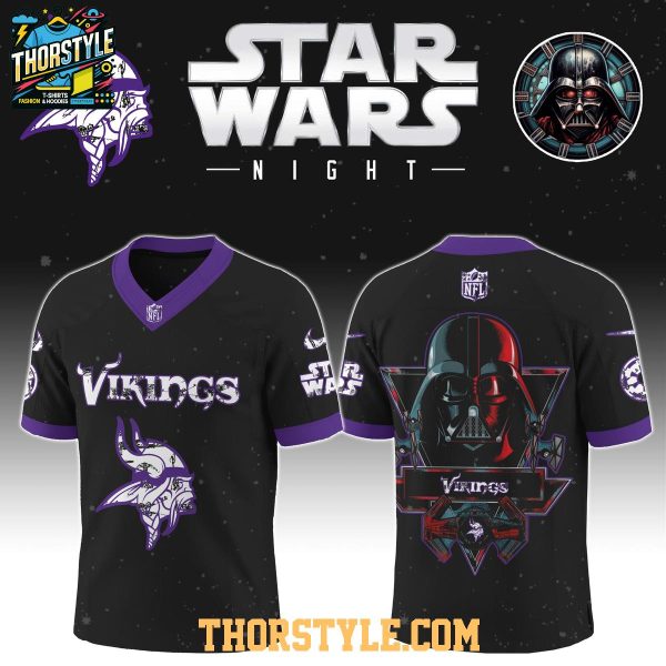 Minnesota Vikings Star Wars Darth Vader 2025 Football Jersey