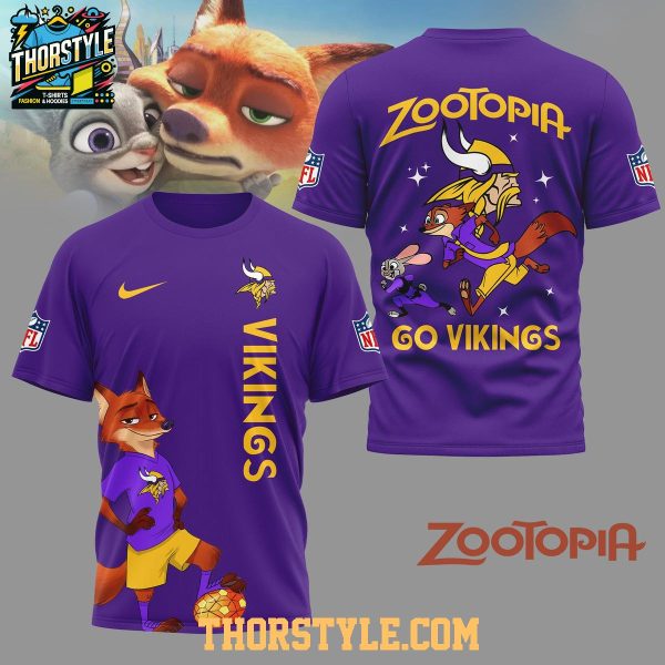 Minnesota Vikings Zootopia NFL Crossover 2025 Christmas Hoodie T-Shirt