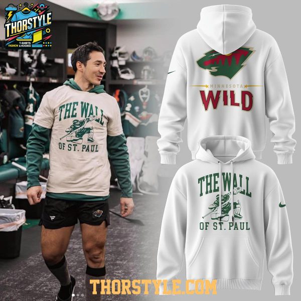 Minnesota Wild Jesper Wallstedt The Wall Of St. Paul 2025 Hoodie T-Shirt