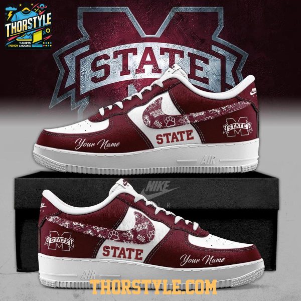 Mississippi State Bulldogs Freedom 2025 Personalized Air Force 1 Shoes