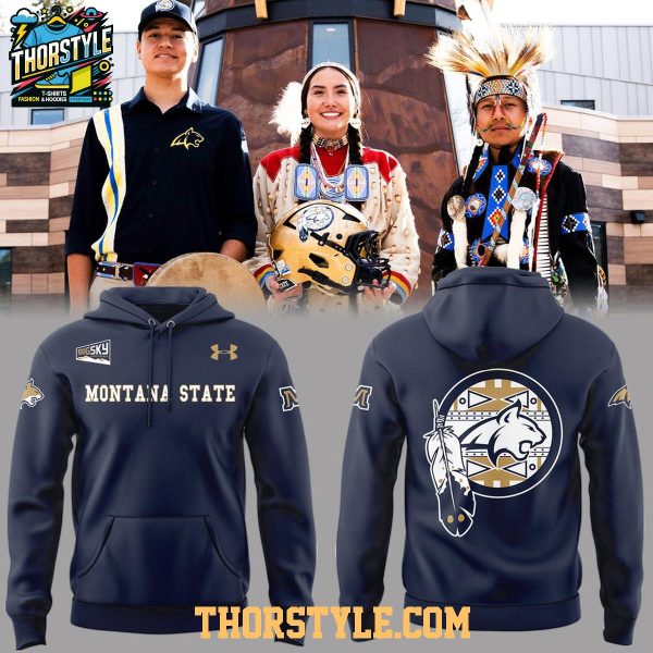 Montana State Bobcats Indigenous Heritage 2025 Gold Rush Hoodie T-Shirt