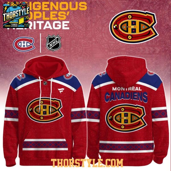 Montreal Canadiens Indigenous Peoples Heritage 2025 Celebrate Hoodie T-Shirt