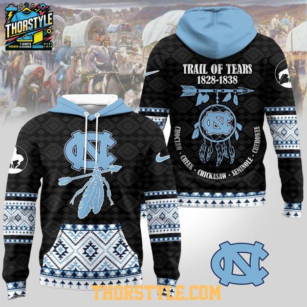 NC Tar Heels Native American Trail Of Tears 2025 NCAA Hoodie