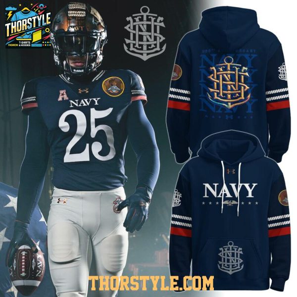 Navy Midshipmen Football Rivalry 2025 Celebrating Birthday 250th Hoodie T-Shirt