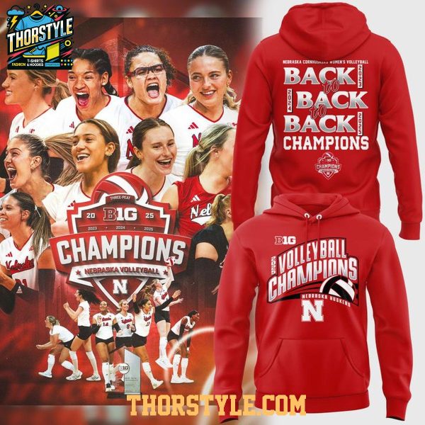 Nebraska Huskers 2025 Big 10 Regular Season Champions Hoodie T-Shirt
