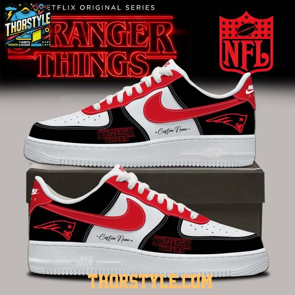 New England Patriots 2025 Stranger Things 5 Personalized Air Force 1 Shoes