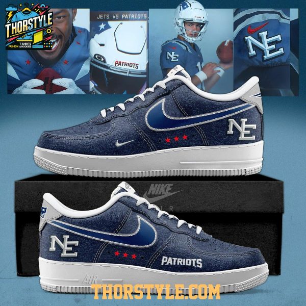 New England Patriots Rivalries Nor’Easter Storm Personalized Air Force 1 Shoes