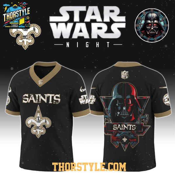 New Orleans Saints Star Wars Darth Vader 2025 Football Jersey