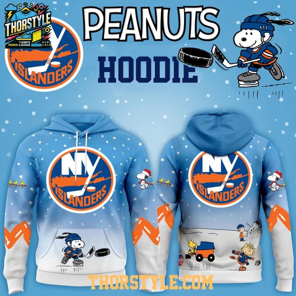 New York Islanders Peanuts Hockey Merry Snoopy X-Mas 2025 Hoodie T-Shirt