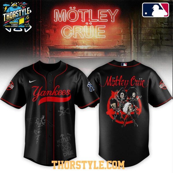 New York Yankees Motley Crue Carnival Of Sins Tour 2026 Baseball Jersey