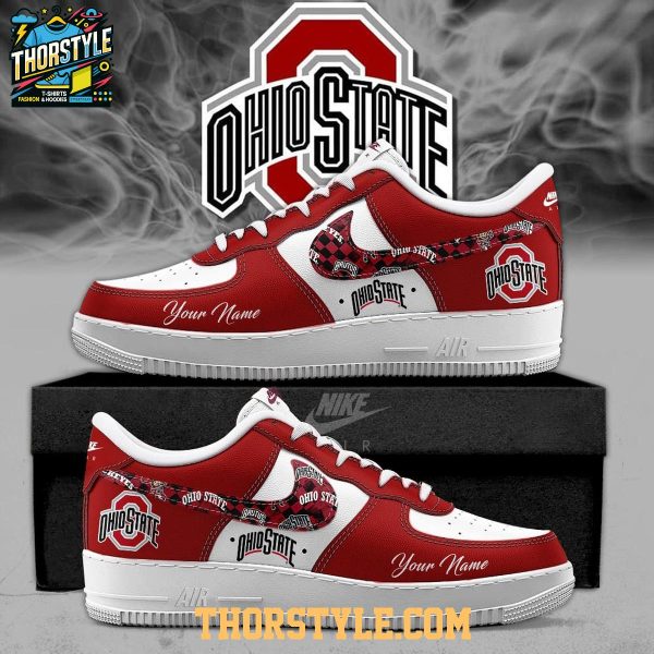 Ohio State Buckeyes 2025 Freedom Campus Personalized Air Force 1 Shoes
