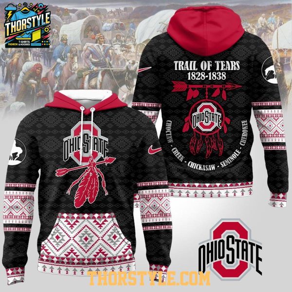 Ohio State Buckeyes Native American Awareness Trail Of Tears 2025 NCAA Hoodie