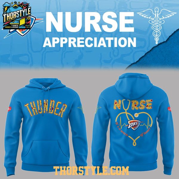 Oklahoma City Thunder Nurse Night Of Appreciation 2025 Christmas Hoodie T-Shirt