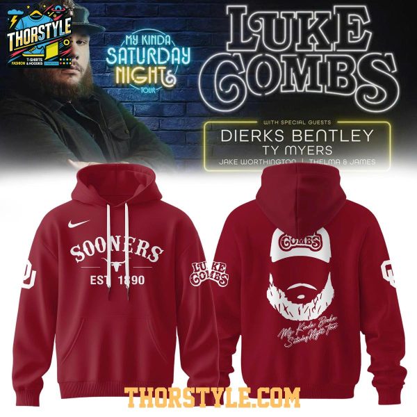 Oklahoma Sooners Luke Combs My Kinda Saturday Night Tour 2026 Hoodie