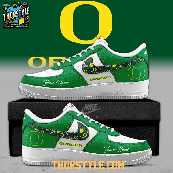 Oregon Ducks 2025 Freedom Campus Personalized Air Force 1 Shoes