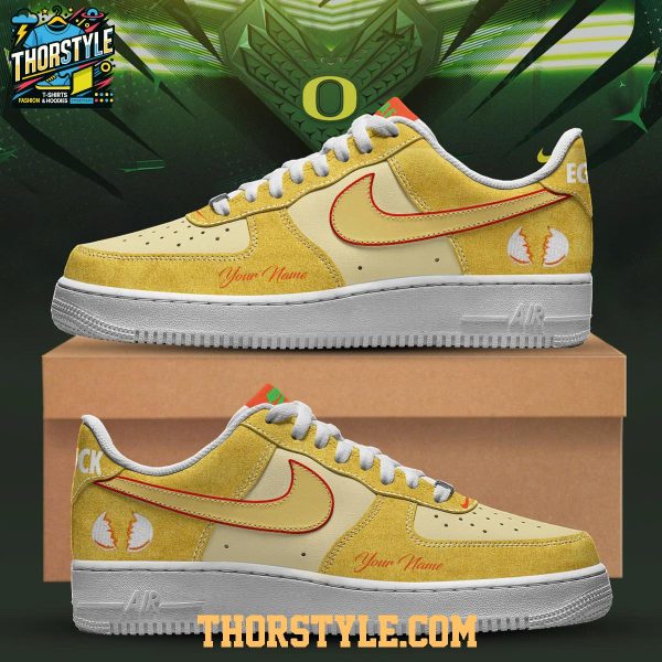 Oregon Ducks Golden Ducks Of A Feather 2025 Air Force 1 Shoes