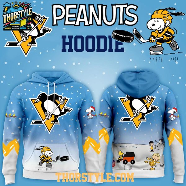 Pittsburgh Penguins Peanuts Hockey Merry Snoopy X-Mas 2025 Hoodie T-Shirt