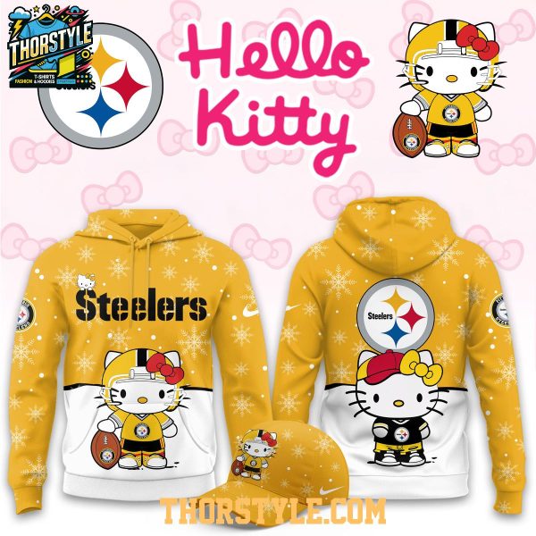 Pittsburgh Steelers Hello Kitty Merry Christmas 2025 Holiday Hoodie T-Shirt