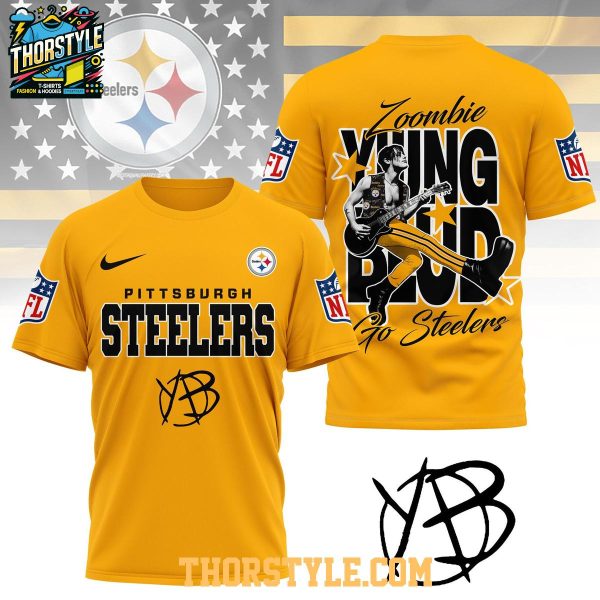 Pittsburgh Steelers Yungblud Zombie 2025 Go Steelers Hoodie T-Shirt
