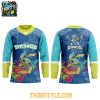 Roanoke Rail Yard Dawgs Lilo & Stitch Night 2025 Christmas Hockey Jersey