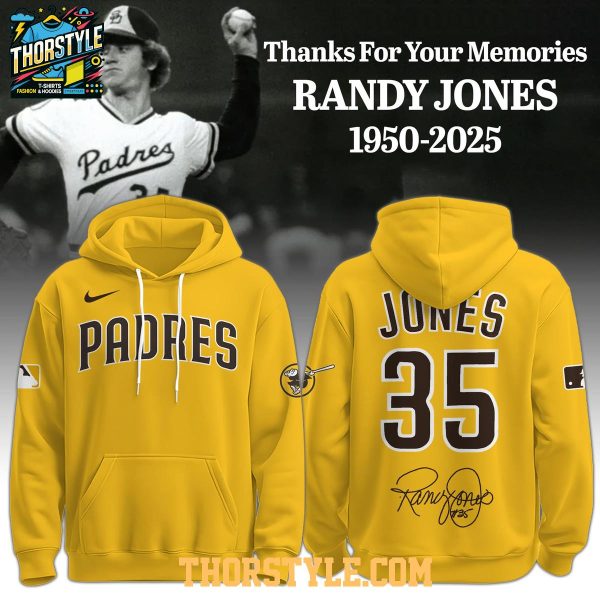 San Diego Padres Randy Jones True Legend Thank You 2025 Hoodie T-Shirt