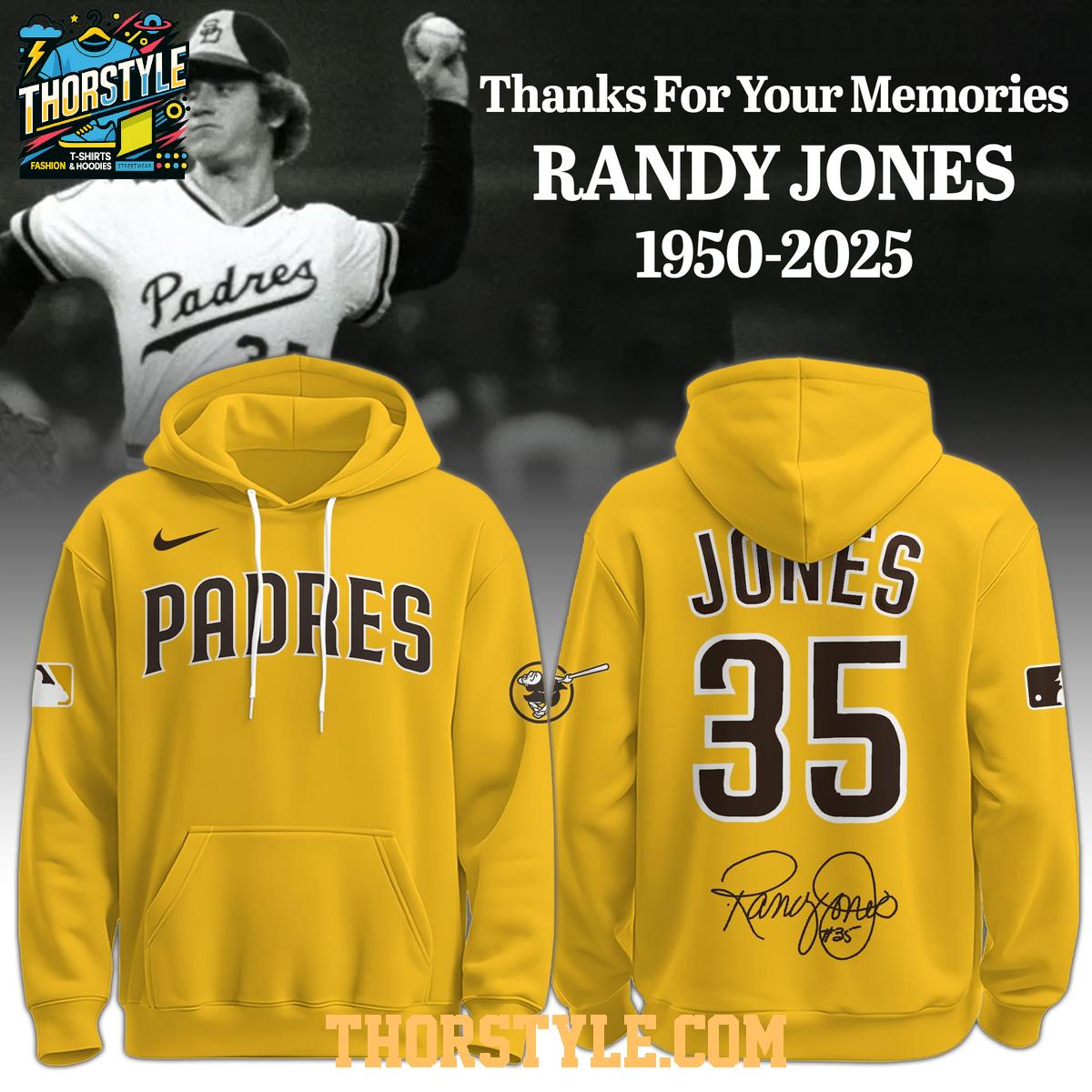 San Diego Padres Randy Jones True Legend Thank You 2025 Hoodie T-Shirt San Diego Padres Randy Jones True Legend Thank You 2025 Hoodie T-Shirt