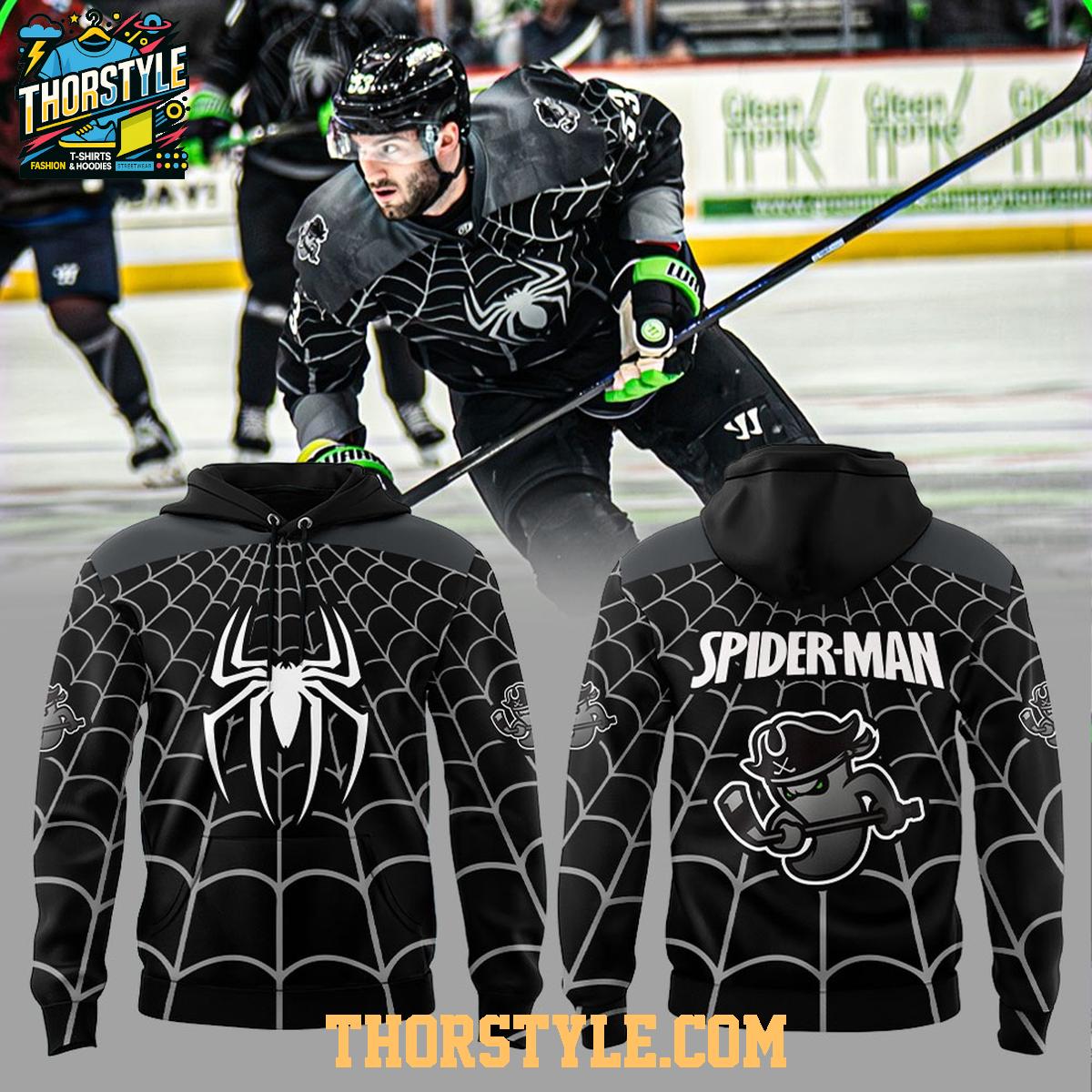 Savannah Ghost Pirates Spider-Man 2025 Night Of Marvel Hoodie T-Shirt Savannah Ghost Pirates Spider-Man 2025 Night Of Marvel Hoodie T-Shirt