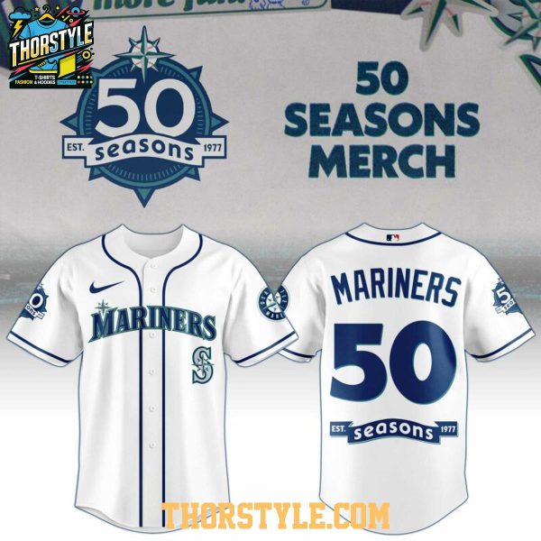 Seattle Mariners 50 Seasons Weekend 2026 Celebrate Baseball Jersey