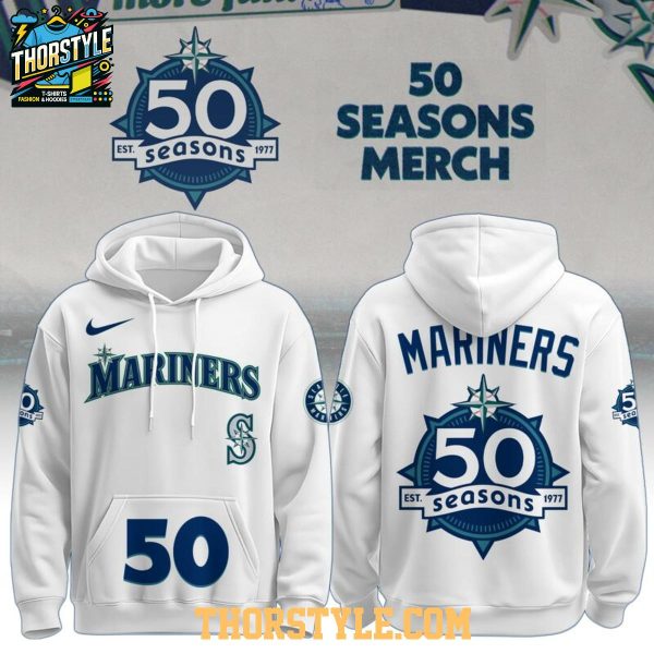 Seattle Mariners Celebrating 50 Seasons Weekend 2026 Hoodie T-Shirt